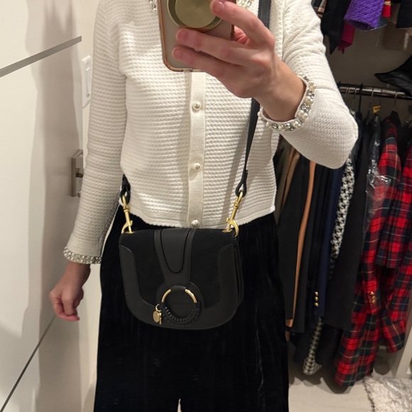 See by Chloe black leather and suede crossbody - Picture 4 of 12